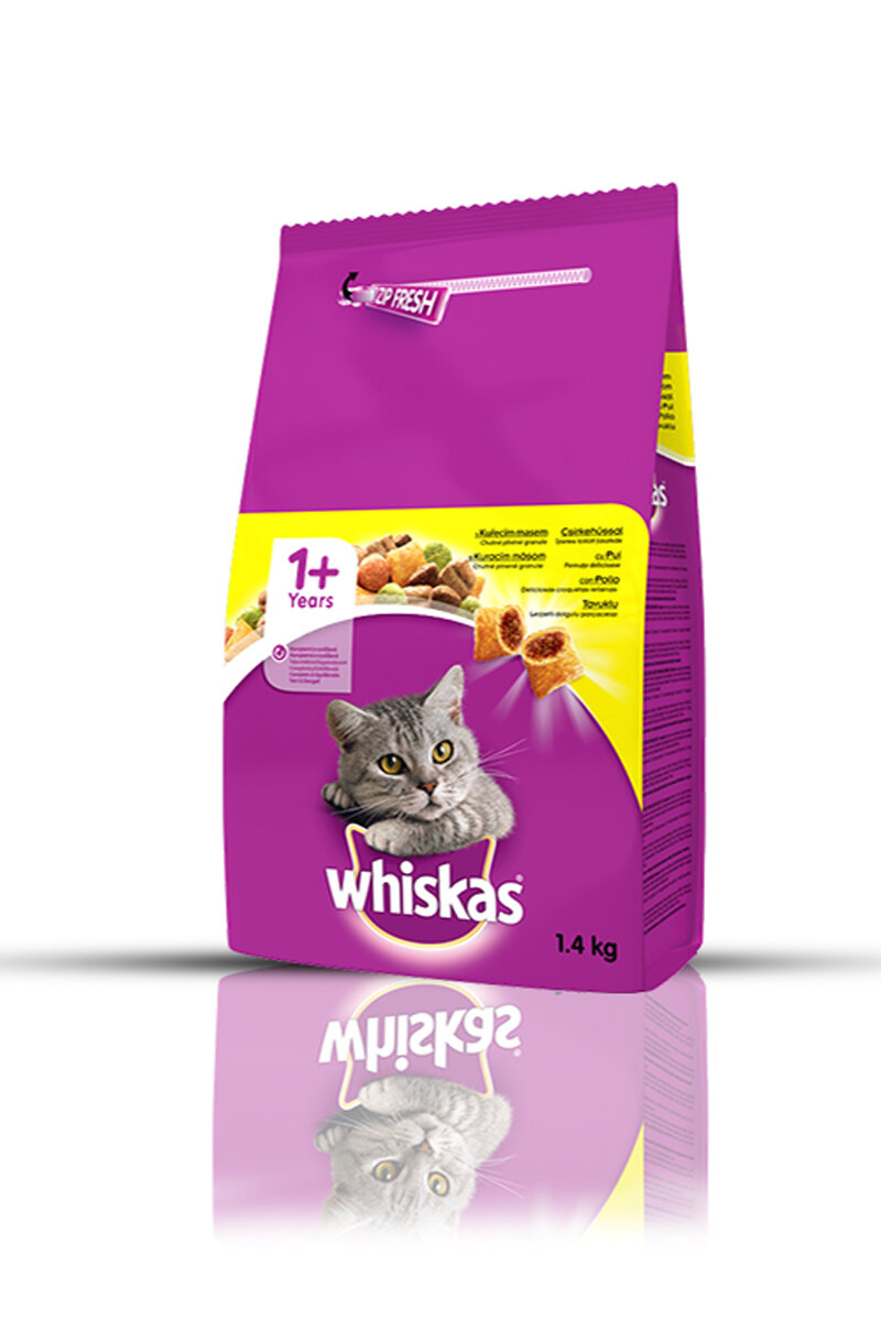Whiskas Tavuk ve Sebzeli Kuru Kedi Maması 1.4 Kg