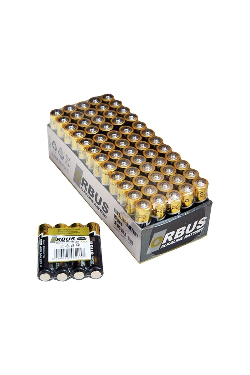 Orbus Alkalin Pil AAA 4'lü LR03