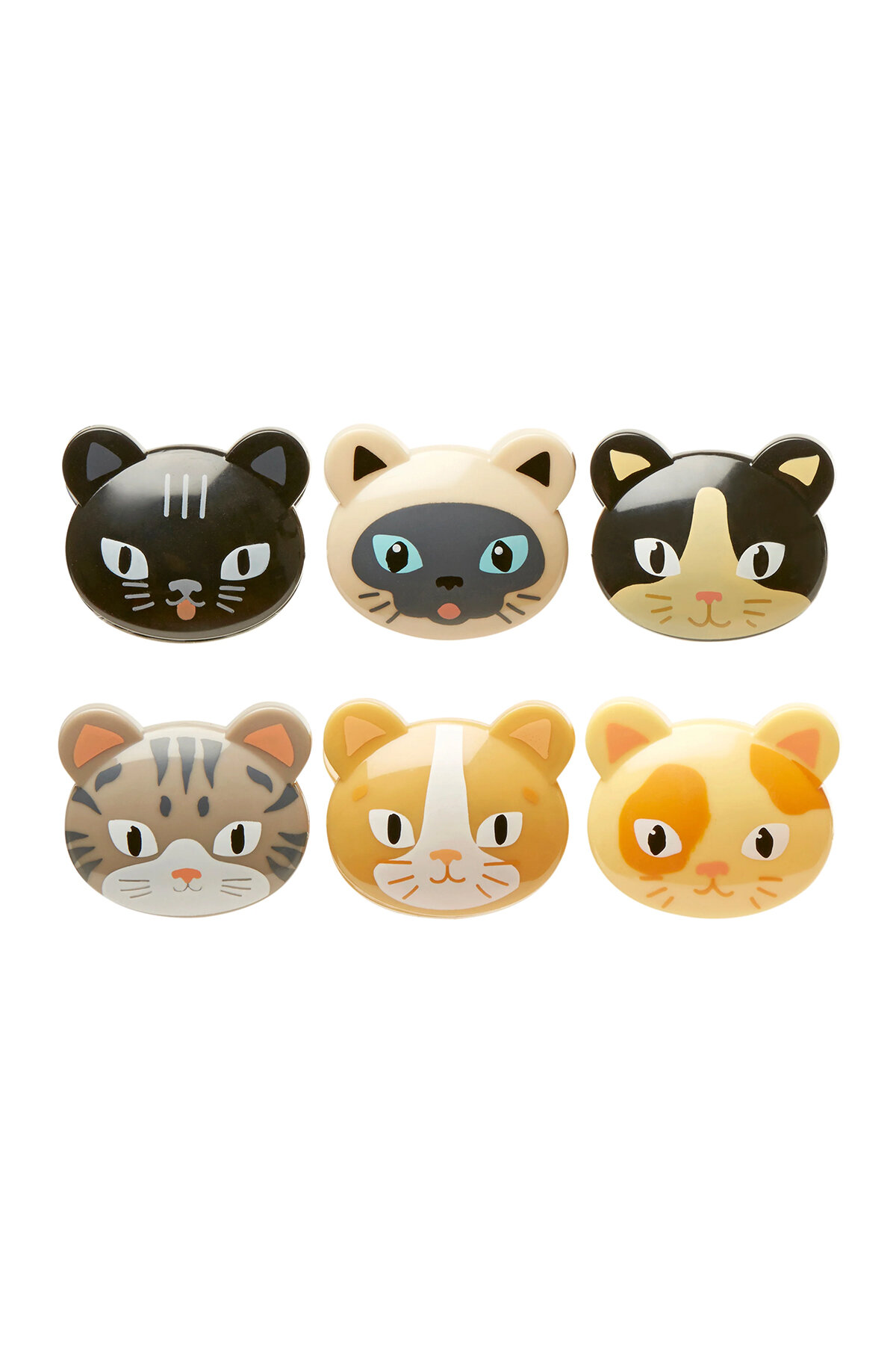 Kikkerland Poşet Klipsi Kedi 6'lı