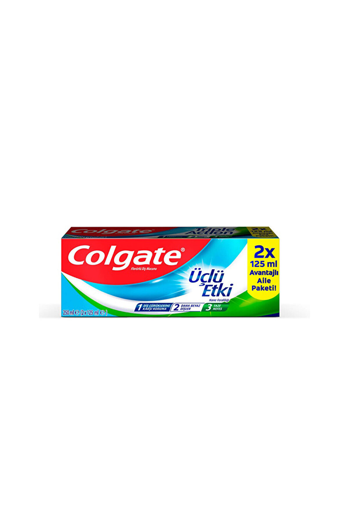 Colgate Üçlü Etki Diş Macunu 2'li 125 ml