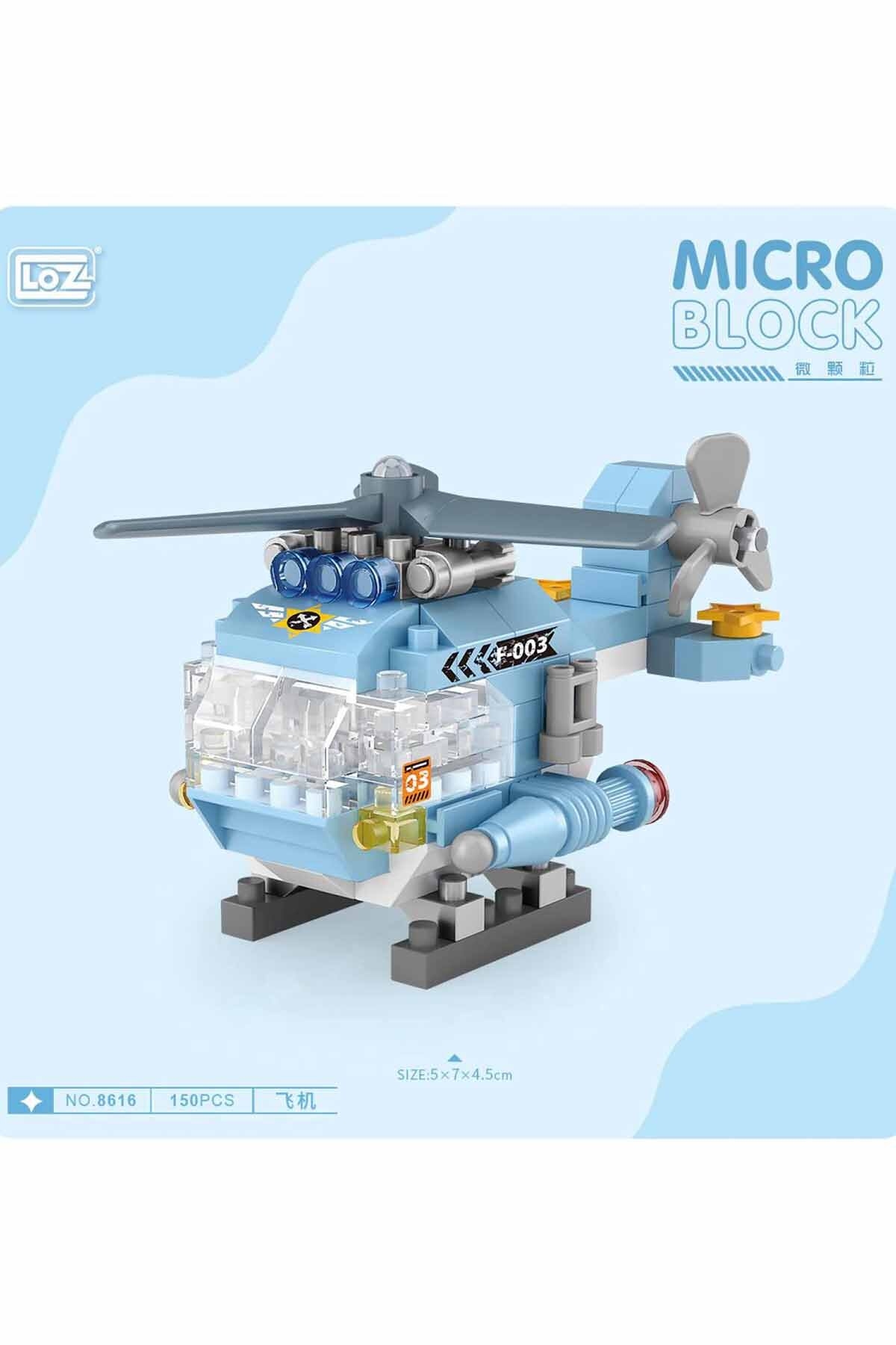 Loz Helikopter 150 Parça Block Oyuncak-Mini Poşet 8616