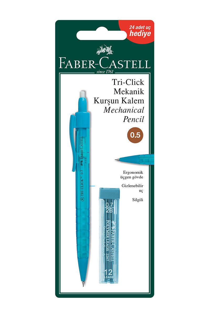 Faber Castell Triclick Versatil Kalem + Min Seti 0.5 MM