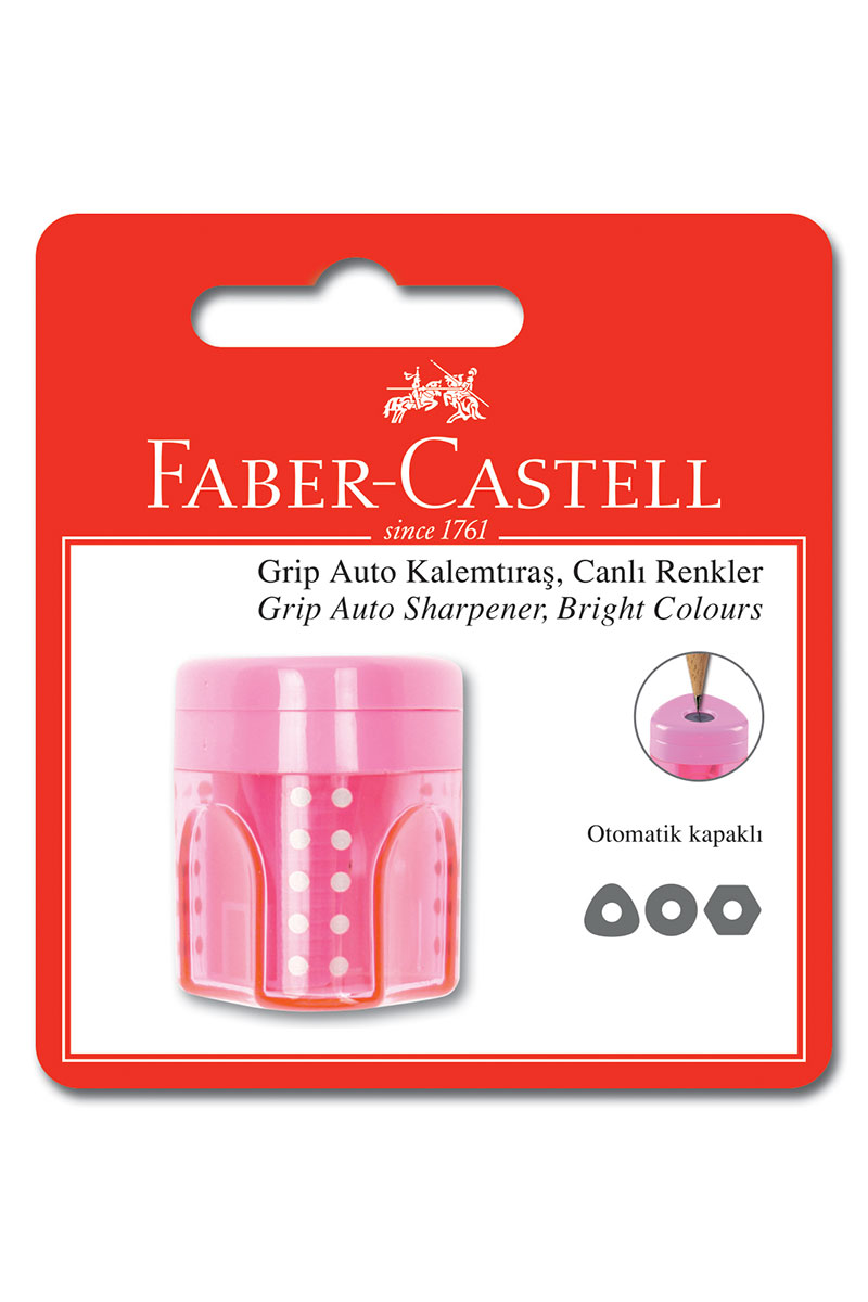 Faber Castell Grip Auto Kalemtıraş Florasan Renkler