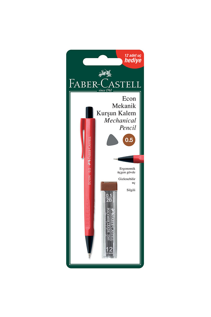 Faber Castell Econ 1350 Versatil Kalem + Min 0.5 MM