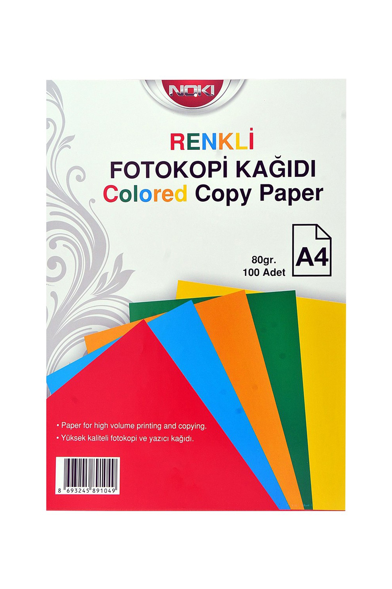 Noki Fotokopi Kağıdı Renkli 80Gr 100'lü