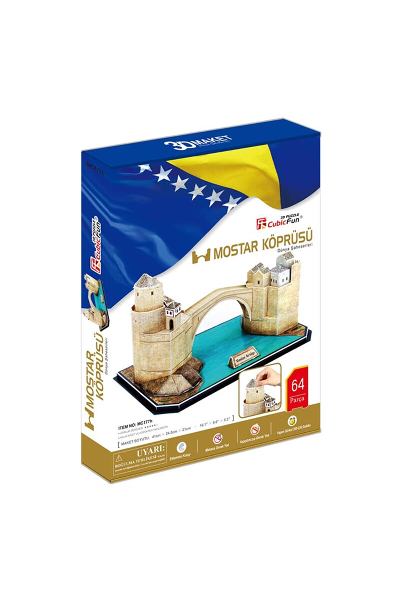 3D Puzzle Mostar Köprüsü Bosna Hersek MC177H