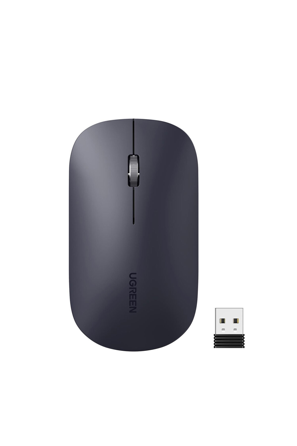 UGREEN 2.4Ghz USB Bağlantısı 4000 Dpi Sessiz Tuşlu Kablosuz Optik Mouse Siyah 90372
