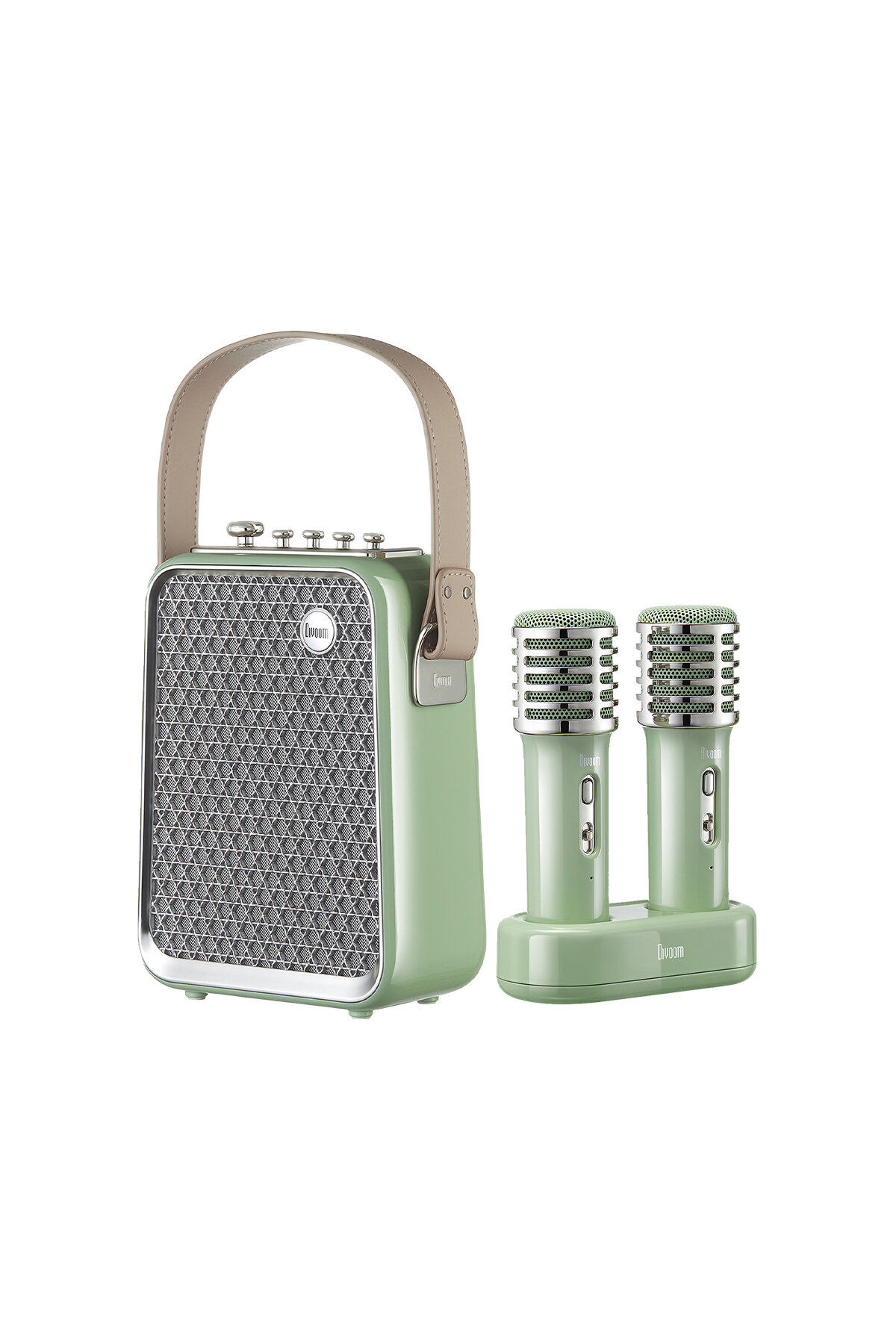 Divoom SongBird-HQ Çift Mikrofonlu Bluetooth Hoparlör Yeşil