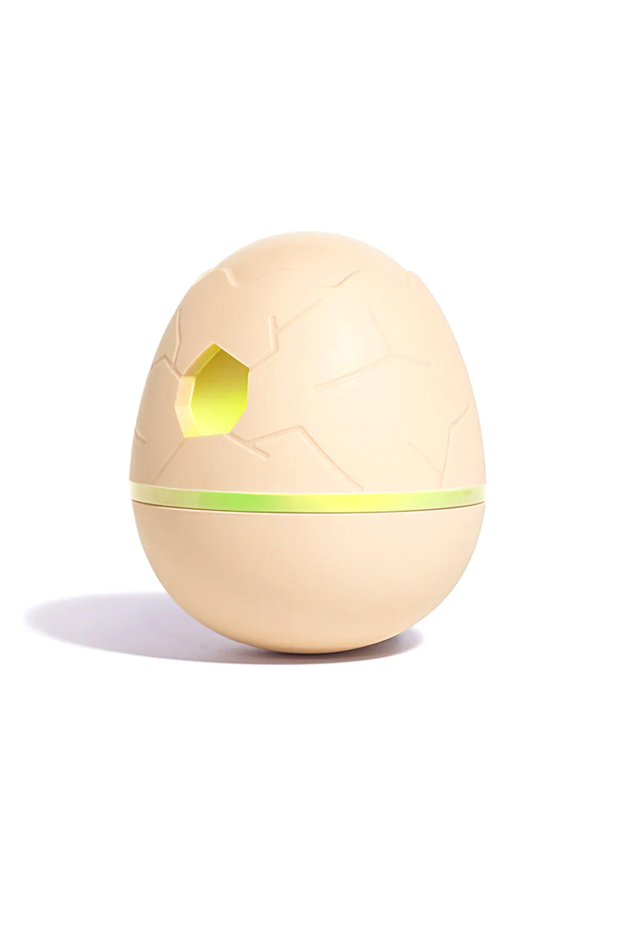 Cheerble Şarjlı Akıllı İneraktif Kedi & Köpek Yumurta Oyuncağı, Krem 8 x 8 x 10