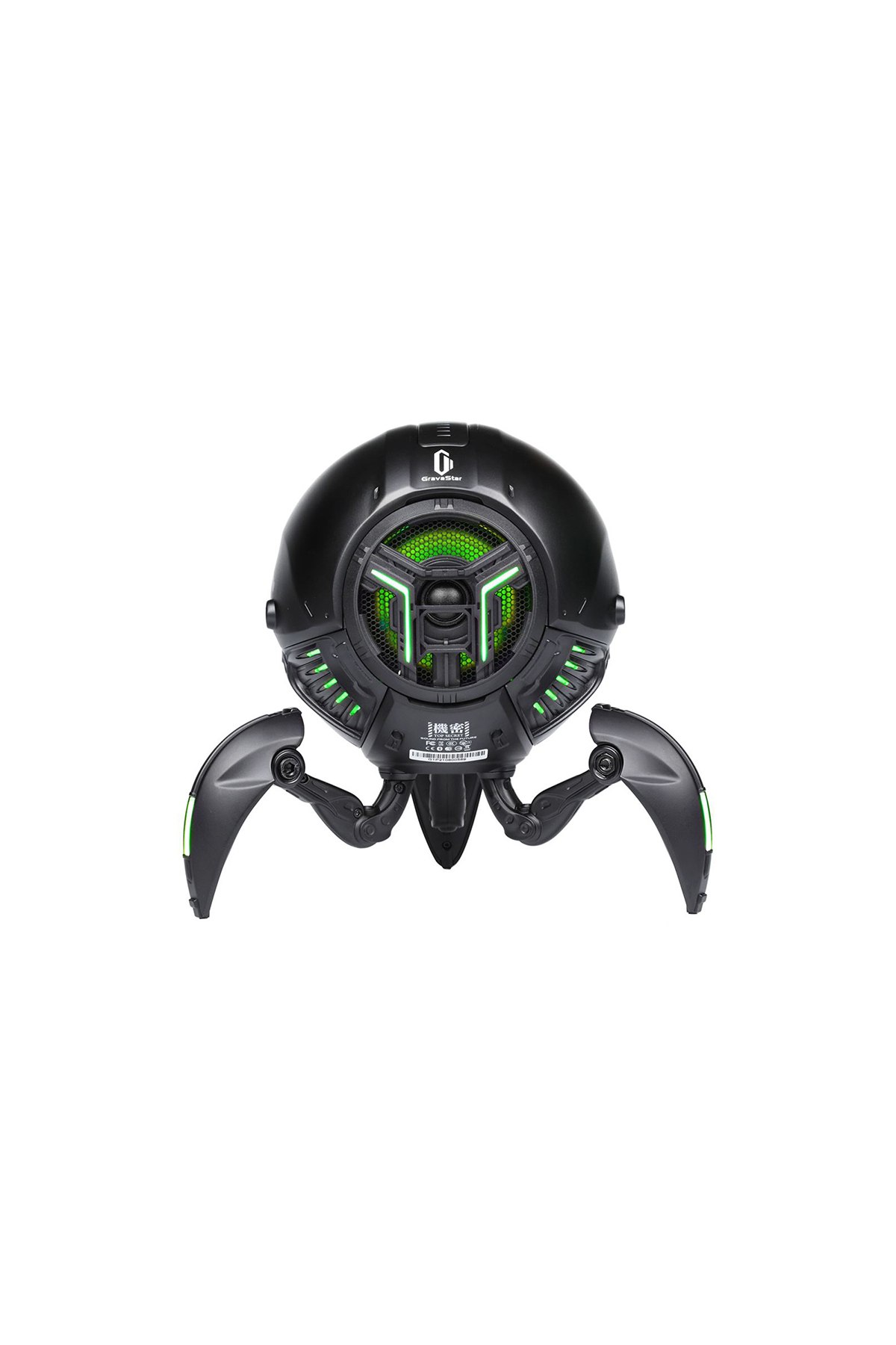 Gravastar Mars Pro Siyah Led Işıklı 20W Bluetooth Hoparlör Siyah