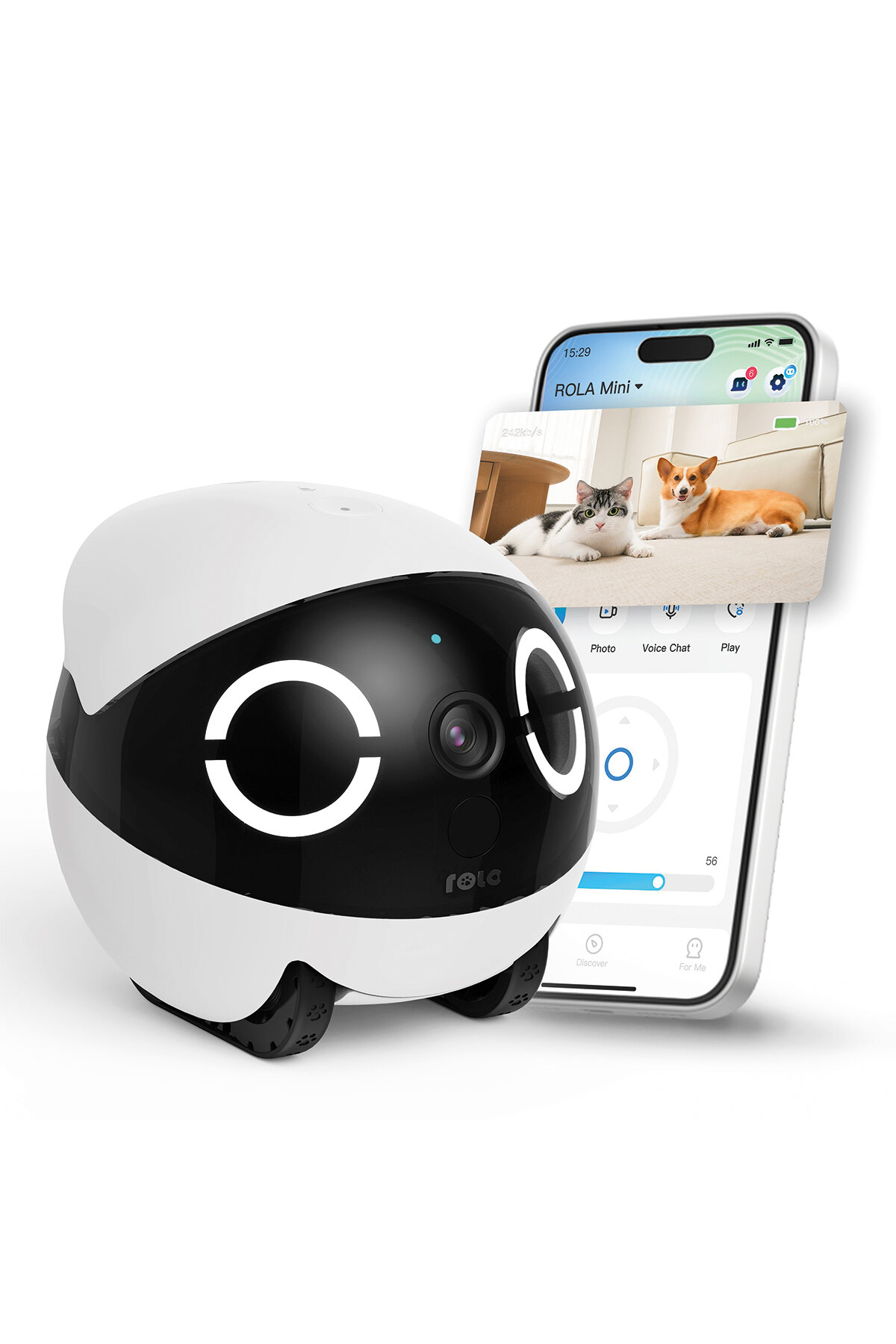 Enabot ROLA Mini 2K Kameralı Evcil Hayvan Robotu