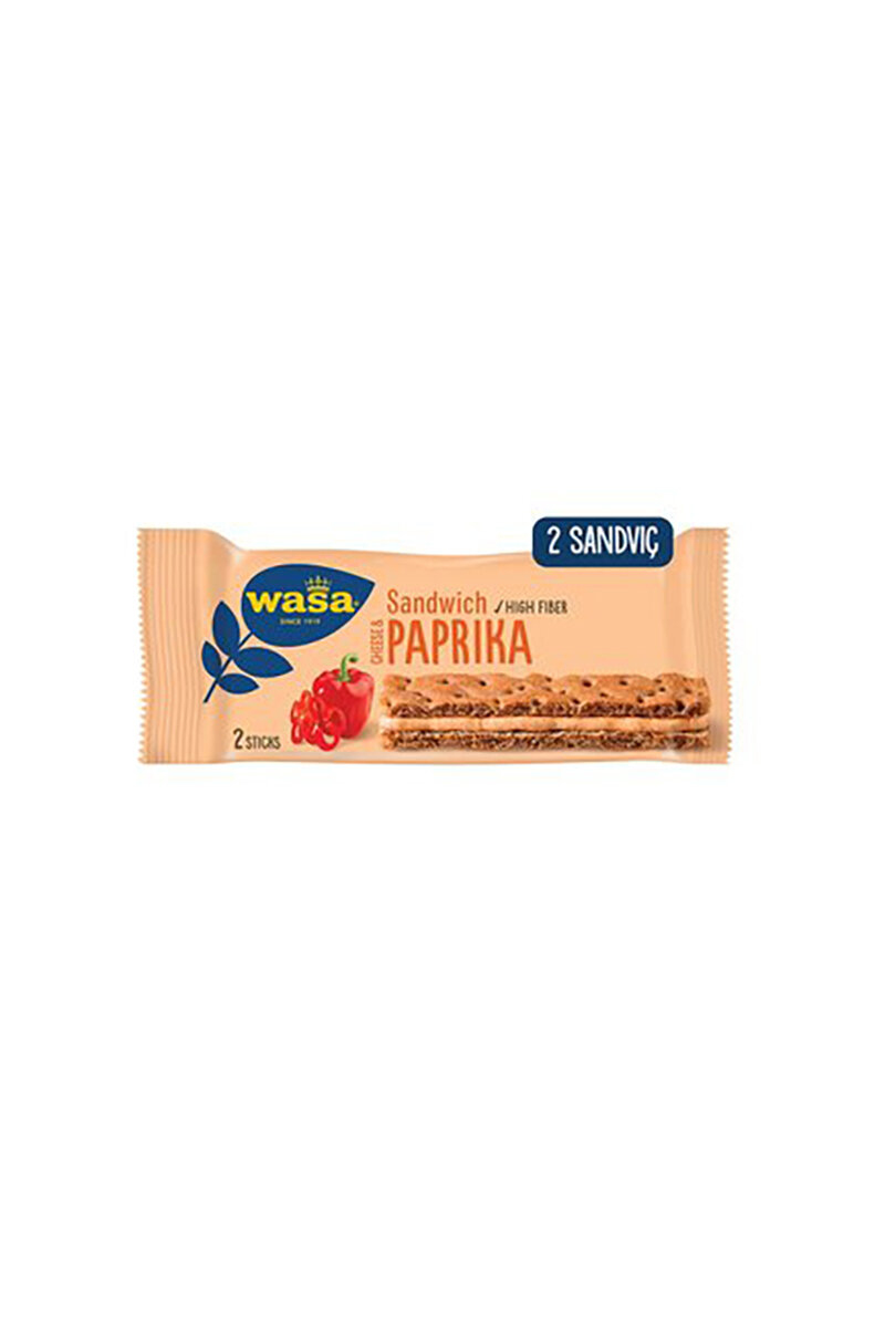 Wasa Sandwich Cheese & Paprika (Kırmızı Biberli ve Krem Peynirli Sandviç) 37 g