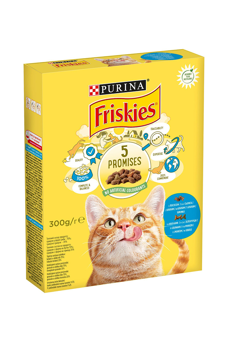 Friskies Kedi Maması Somonlu Sebzeli 300G