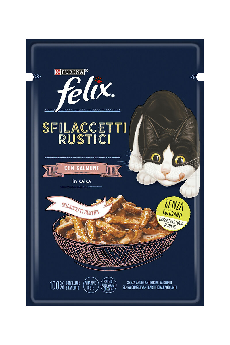 Felix Pouch Tasty Shreds Somon 80g