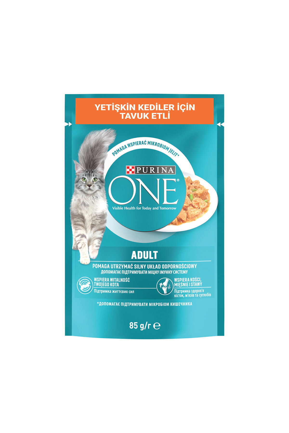 Purina One Pouch Tavuklu Yetişkin Kedi Maması 85 G