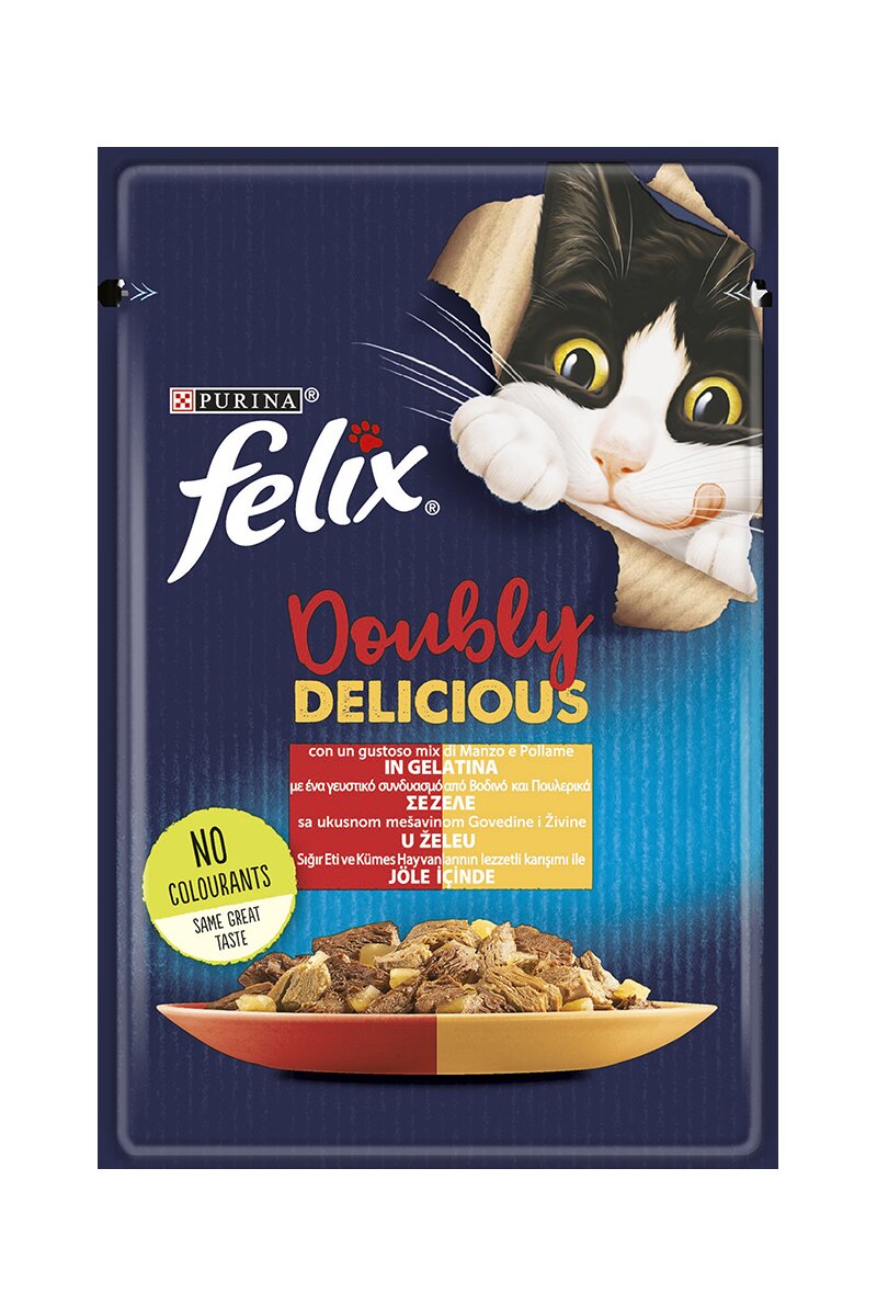 Felix Pouch Sığır Etli ve Kümes Hayvanlı 85G