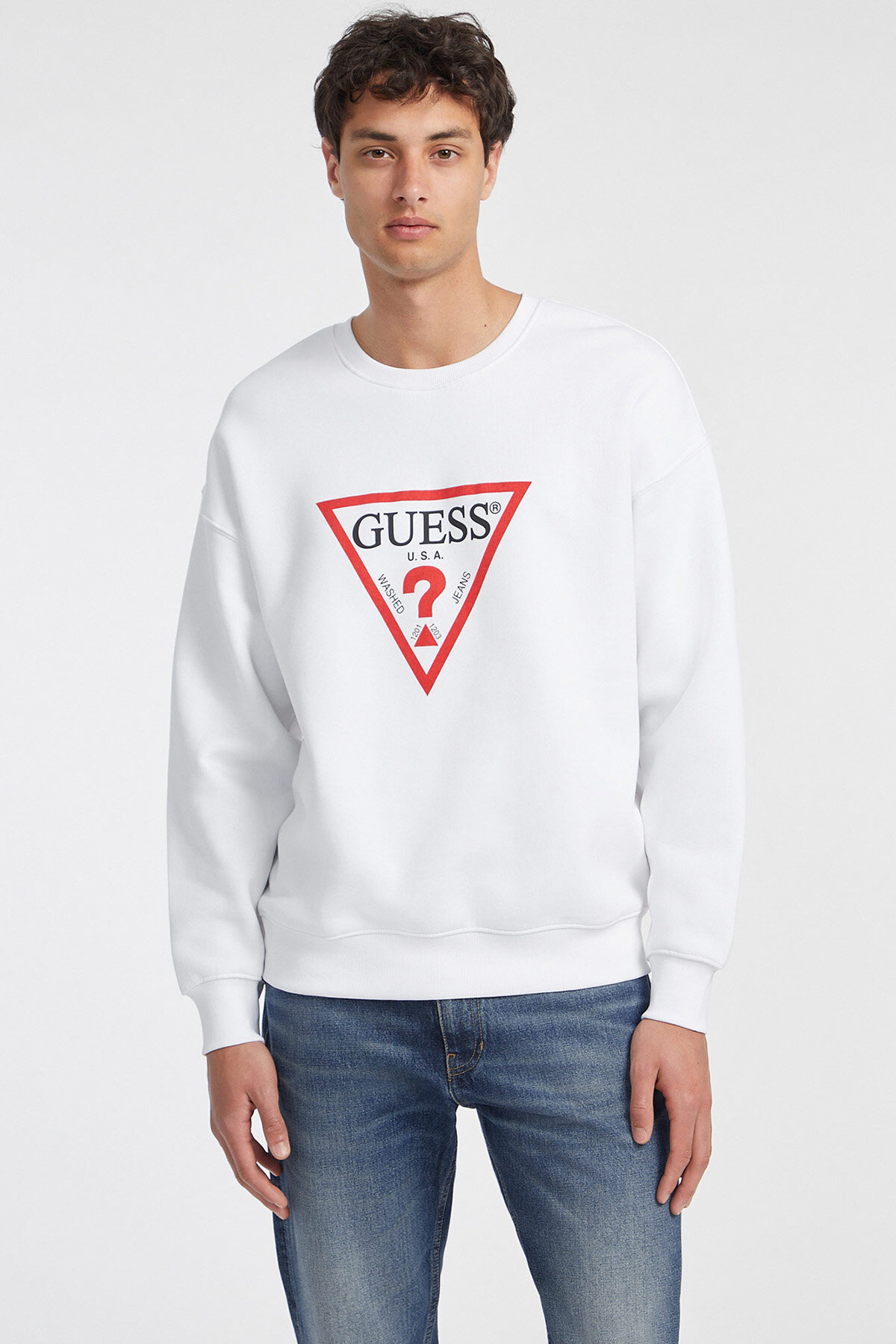 Guess Jeans Erkek Sweatshirt M4YQ21K9V31