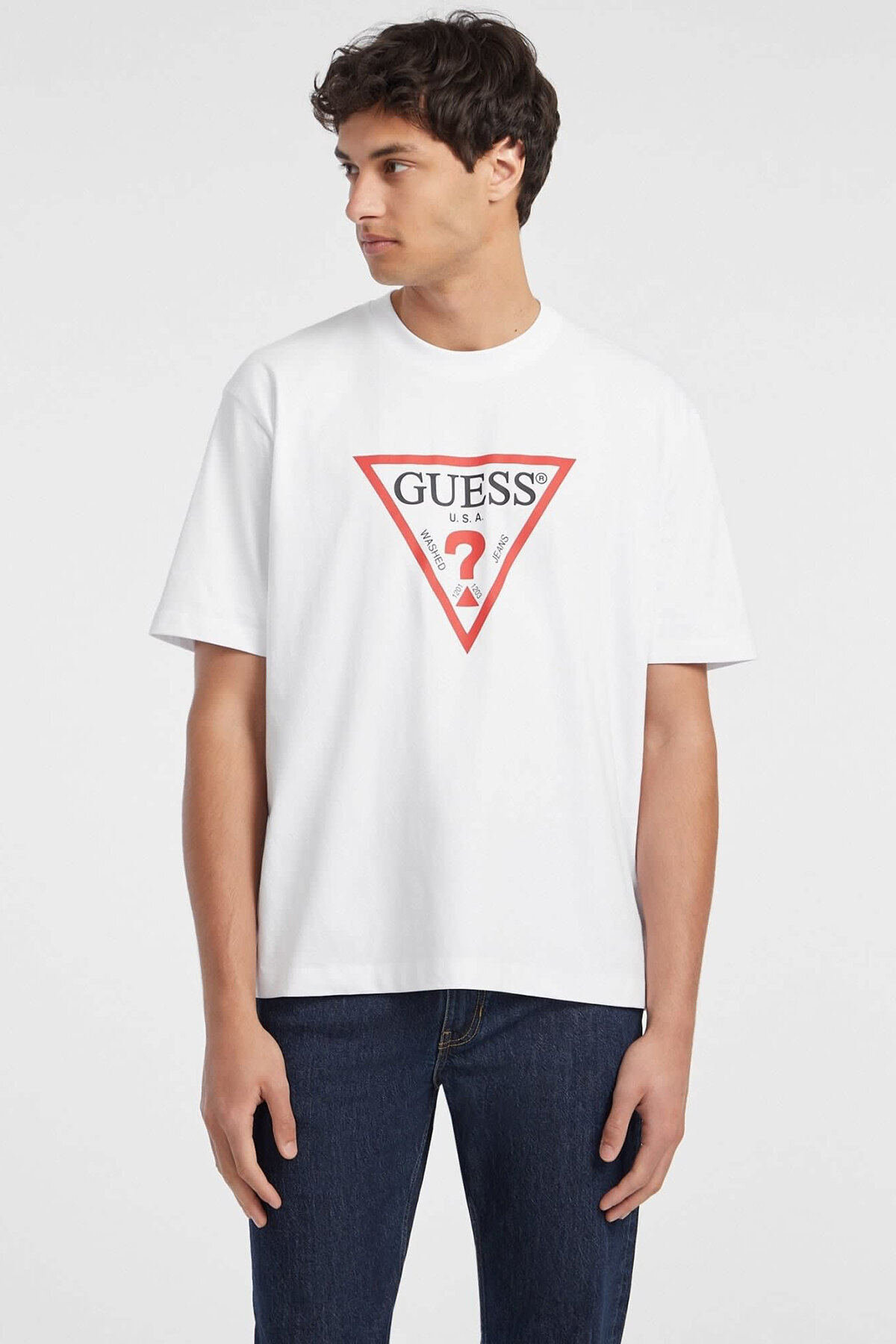 Guess Jeans Erkek Oversize Fit Tişört M4YI45K8FQ4