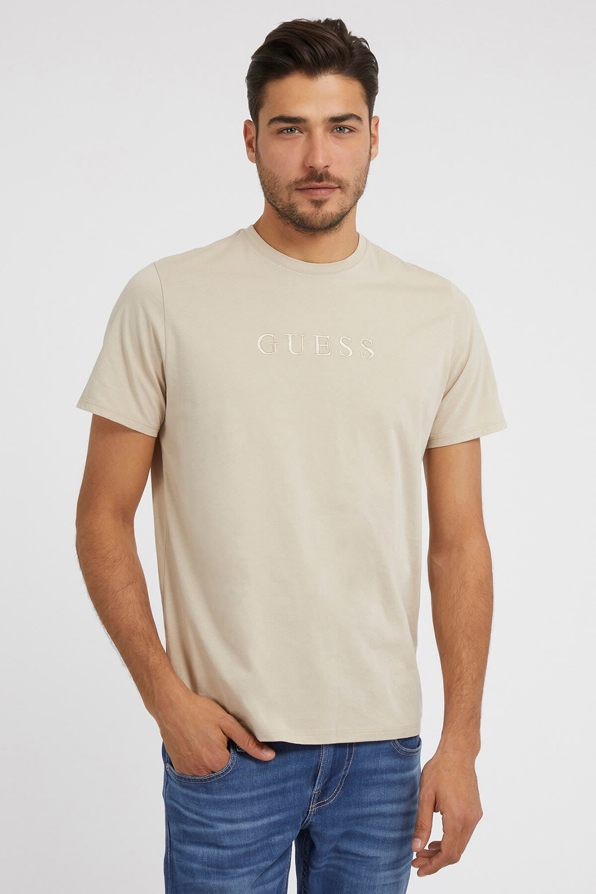 Guess Erkek Slim Fit Tişört M2BP47K7HD0