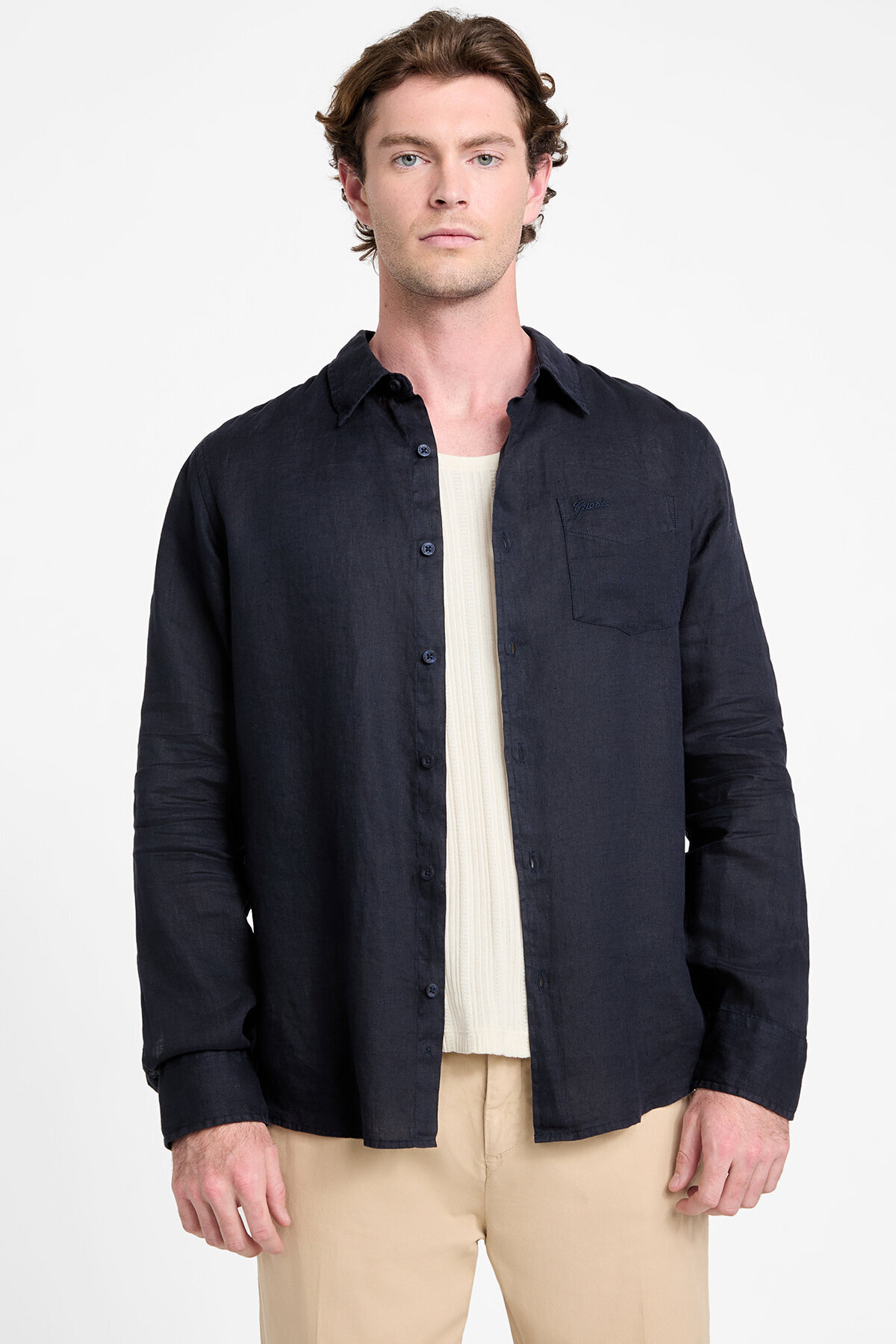 Guess Erkek Gömlek M5GH73WH3J0