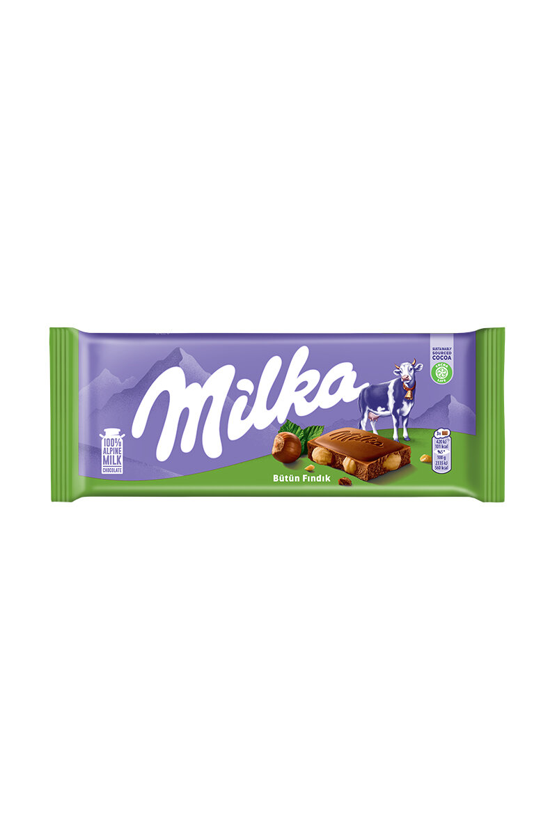 Milka Bütün Fındıklı Tablet Çikolata 90 g