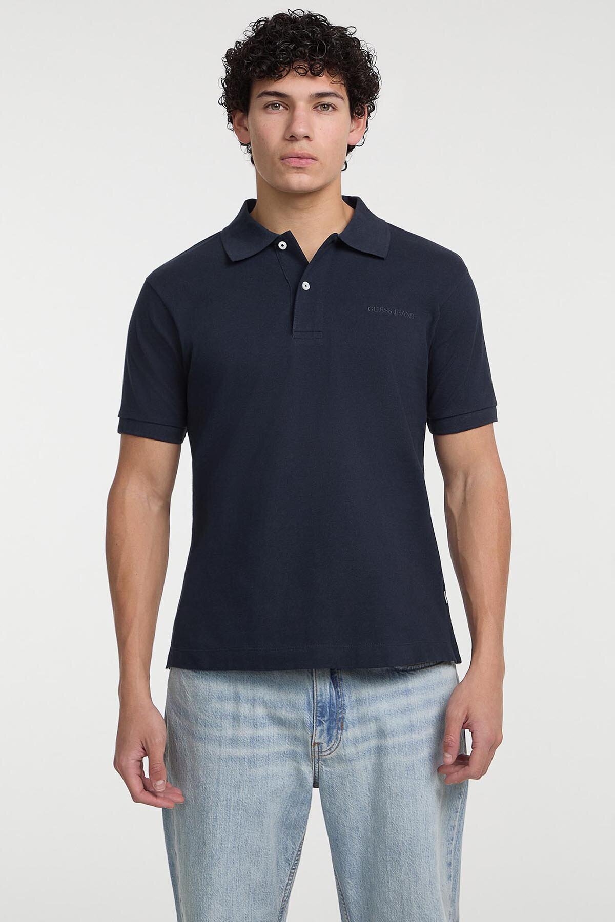 Guess Jeans Erkek Regular Fit Polo Yaka Tişört M4BP29KCJV1