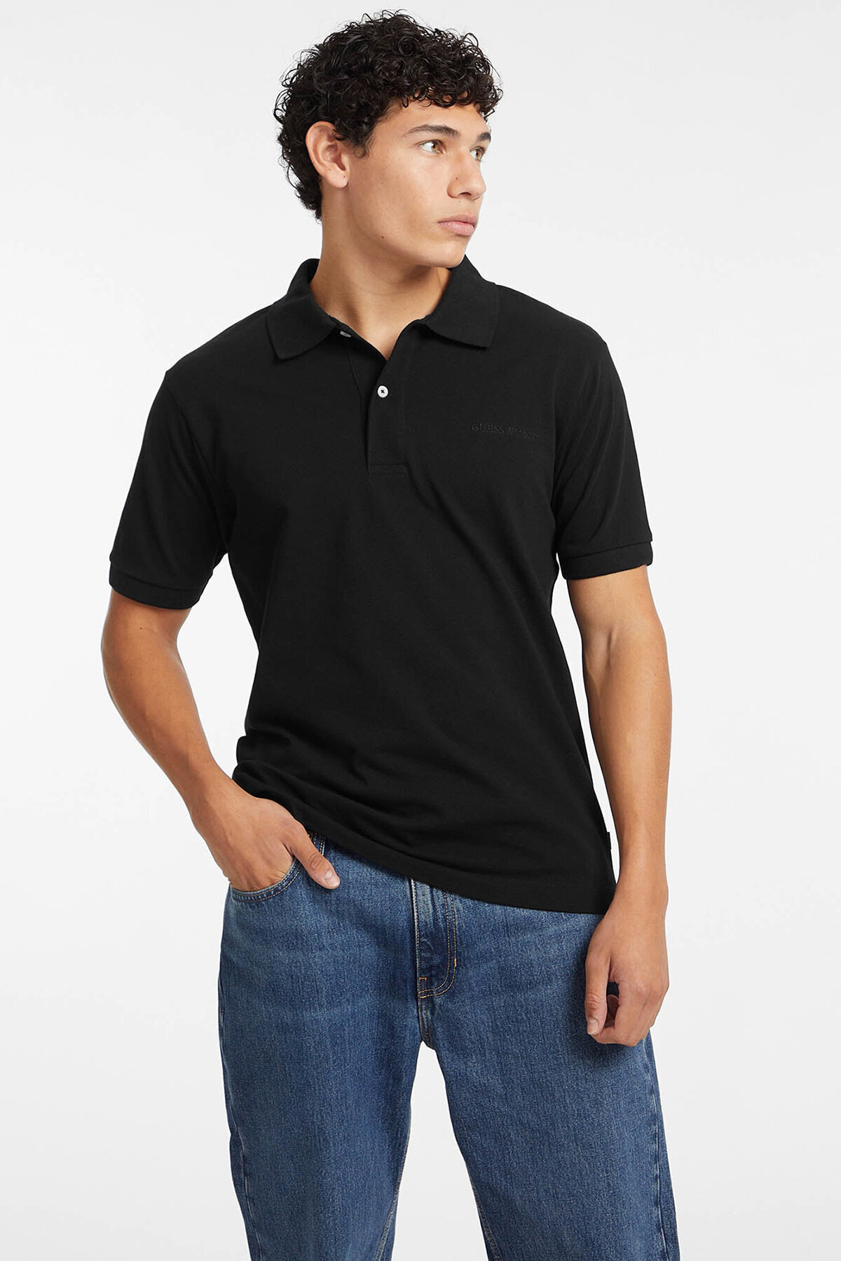 Guess Jeans Erkek Regular Fit Polo Yaka Tişört M4BP29KCJV1