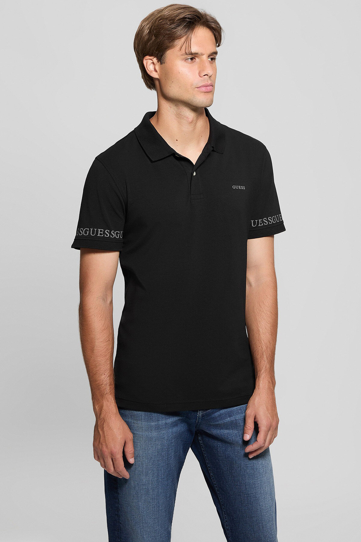 Guess Erkek Slim Fit Polo Yaka Tişört M5RP66J1314