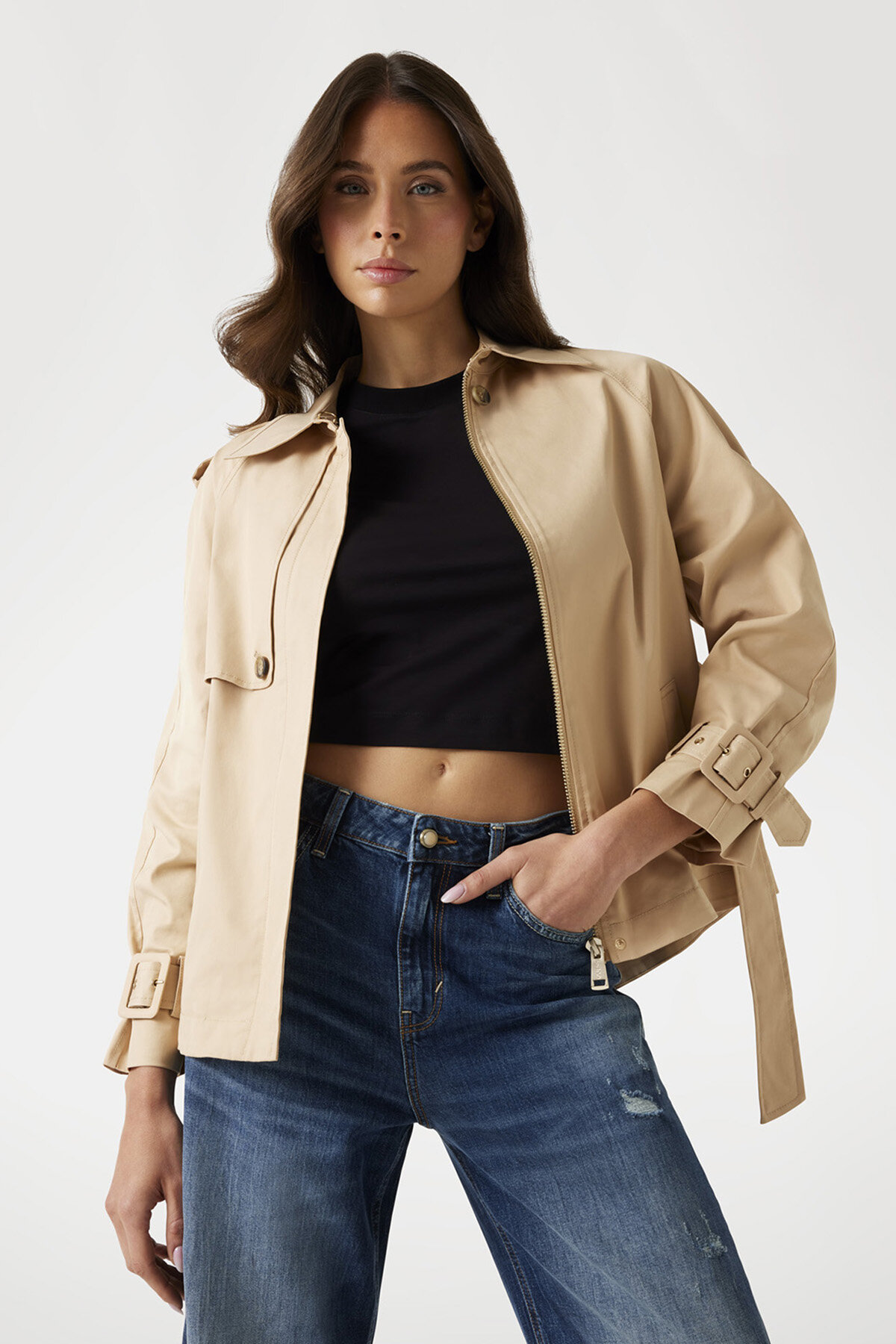 Guess Kadın Trençkot W5YL01WHDF1