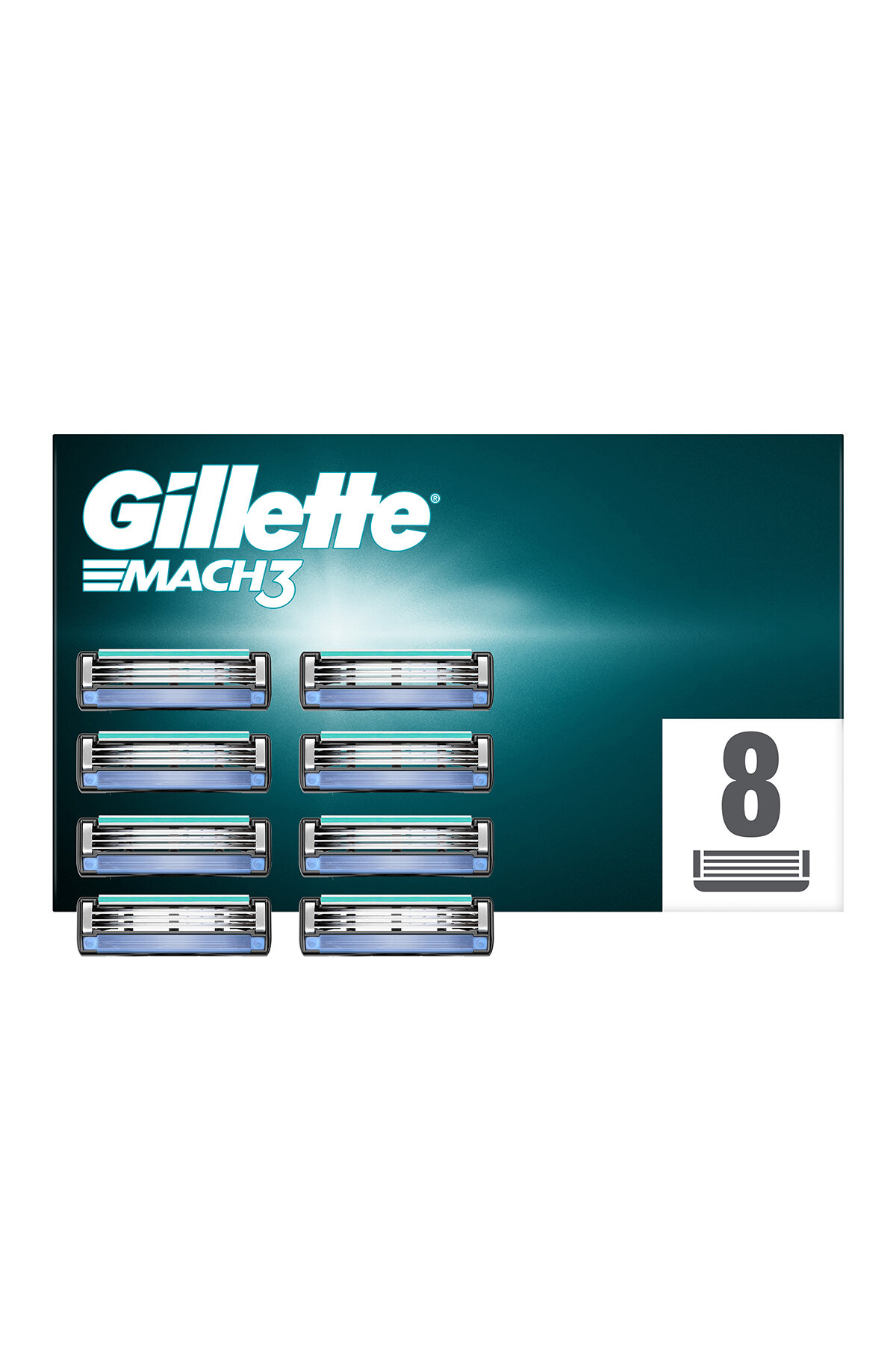 Gillette Mach3 Yedek Başlığı 8'li