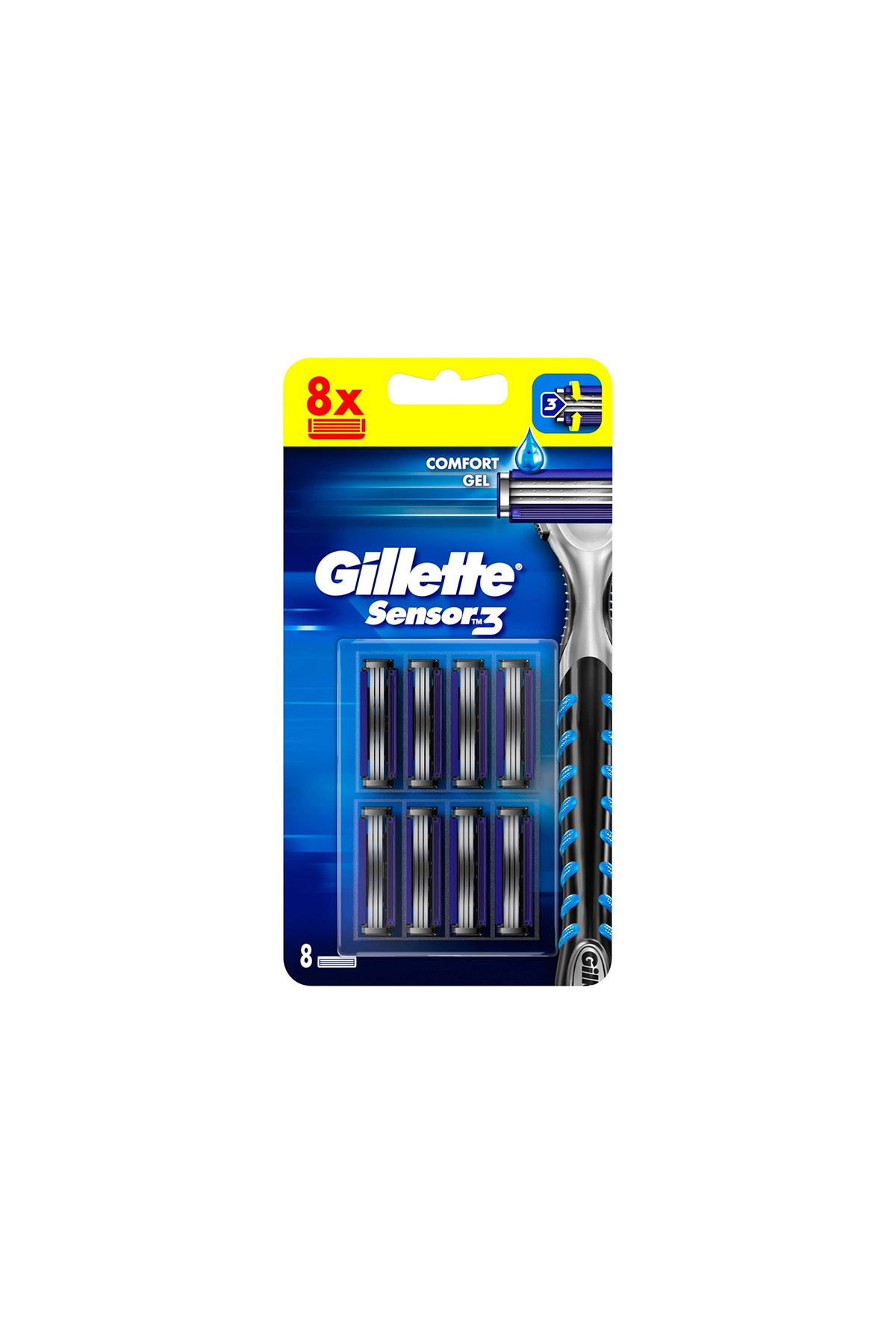 Gillette Sensor3 Tıraş Bıçağı 8'li