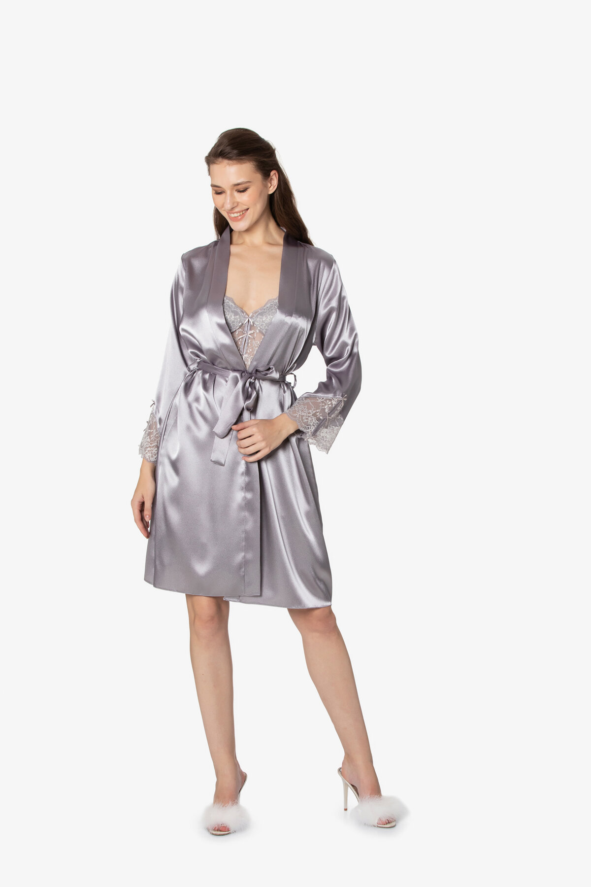 Pierre Cardin Saten Gecelik Takımı 4300