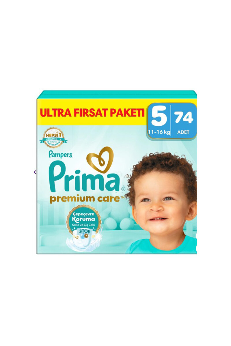 Prima Premium Care Fırsat Paketi (5) 11-16 kg 74 Ped