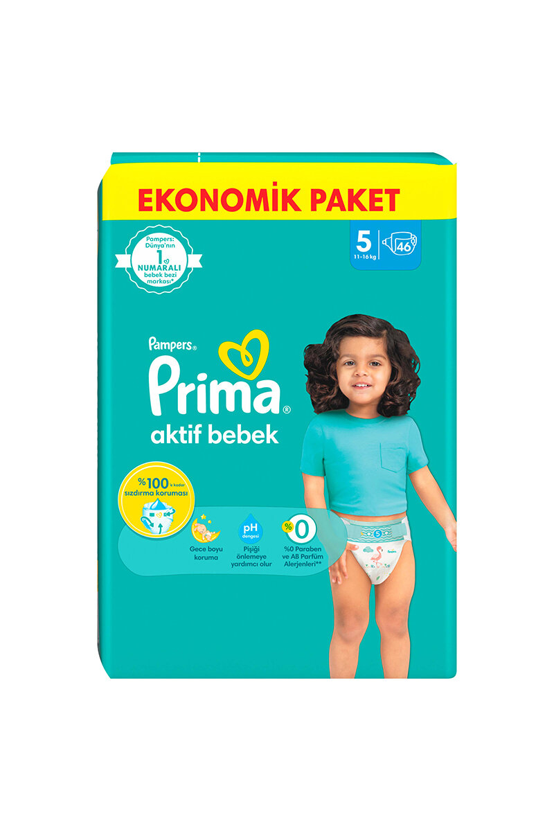 Prima Ekonomik Paket (5) Junior 11-16 kg 46 Adet Bebek Bezi