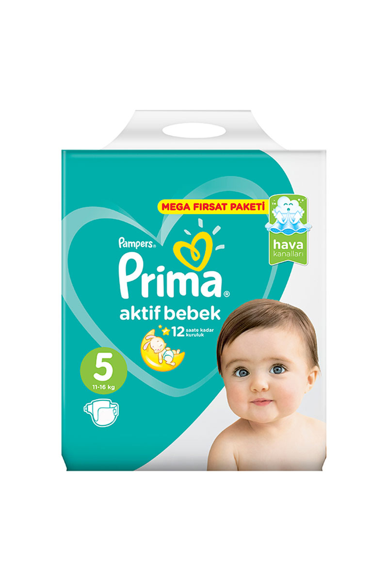 Prima Mega Fırsat Paketi (5) Junior 11-16 kg 62 Adet Bebek Bezi