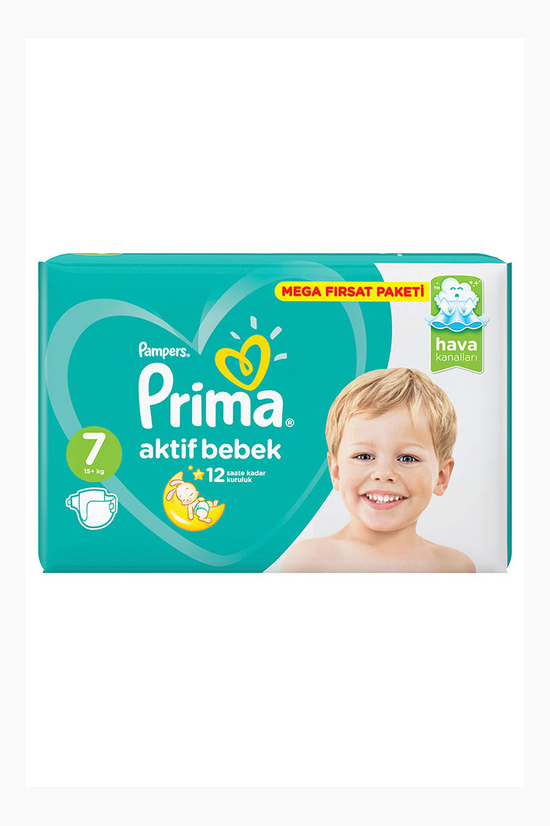 Prima Mega Fırsat Paketi (7) 48 Ped 15 + kg Bebek Bezi