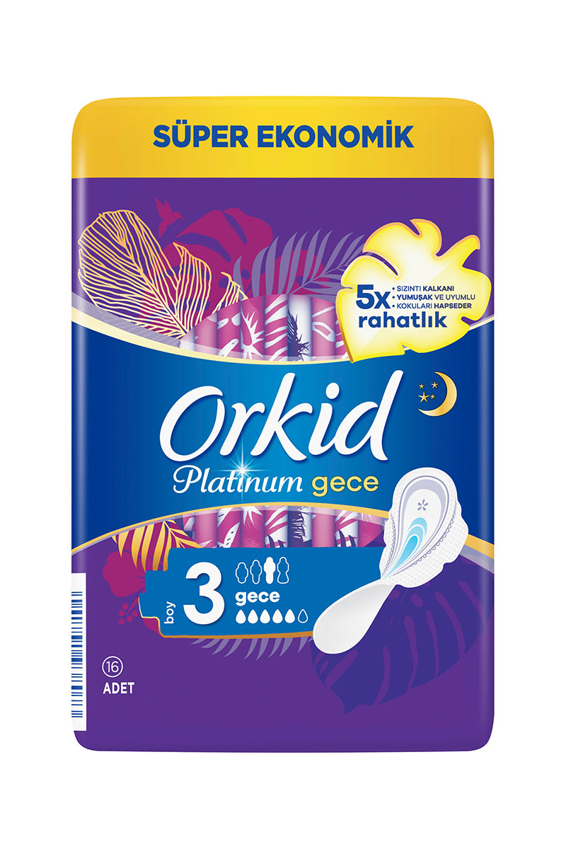 Orkid Ultra Platinum Süper Eko Gece 16'lı