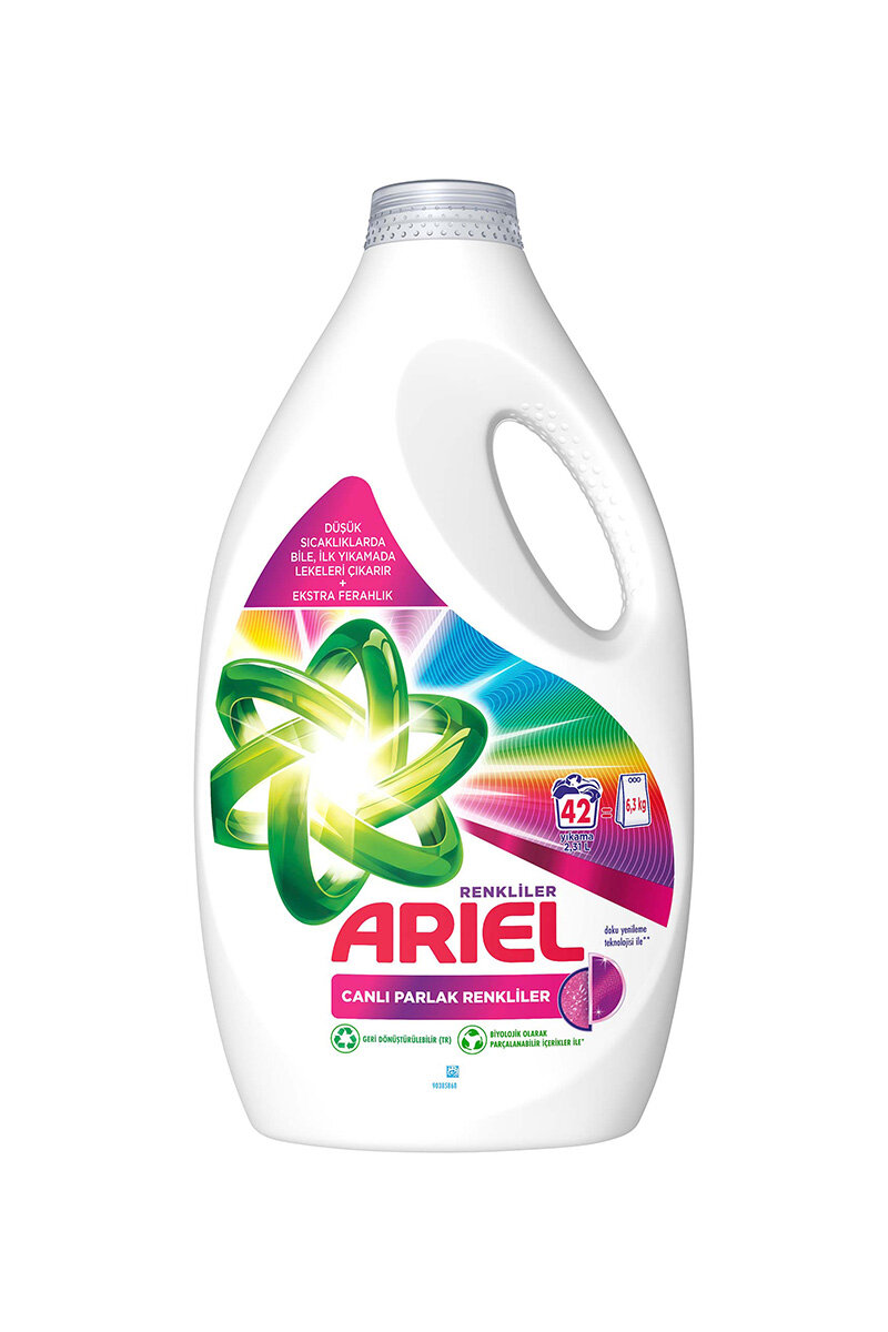 Ariel Sıvı Çamaşır Deterjanı Parlak Renkliler 42 Yıkama 2310 ml