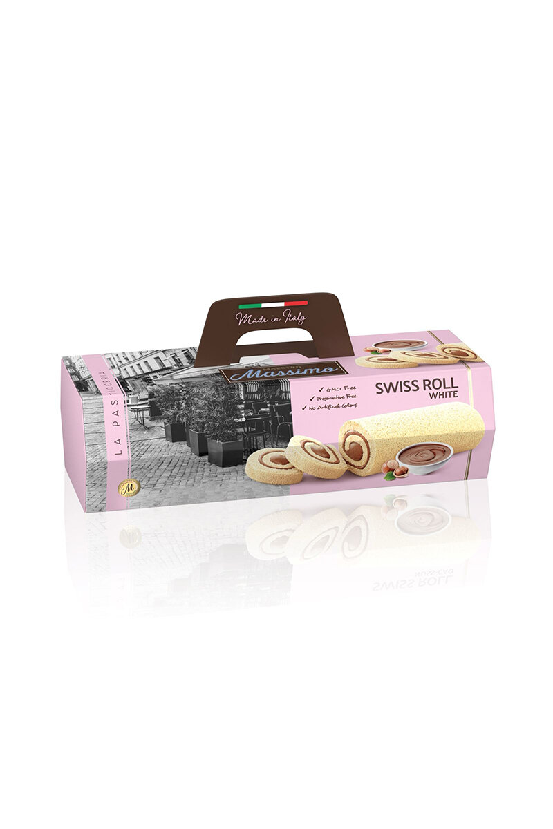 Massimo Swiss Roll Kakao ve Fındık Dolgulu 300g
