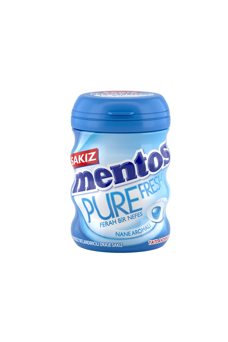 Mentos Pure Fresh Naneli Şişe Sakız 60 G