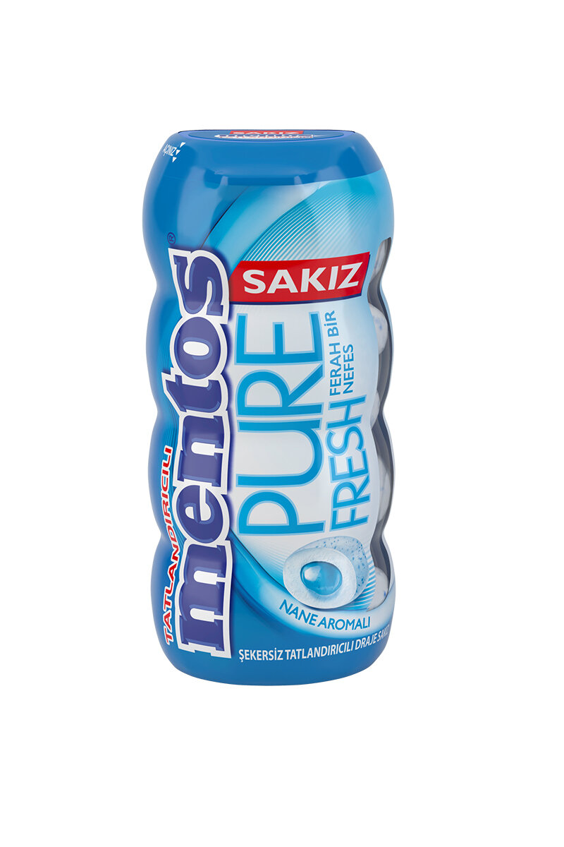 Mentos Pure Fresh Naneli Şişe Sakız 30 G