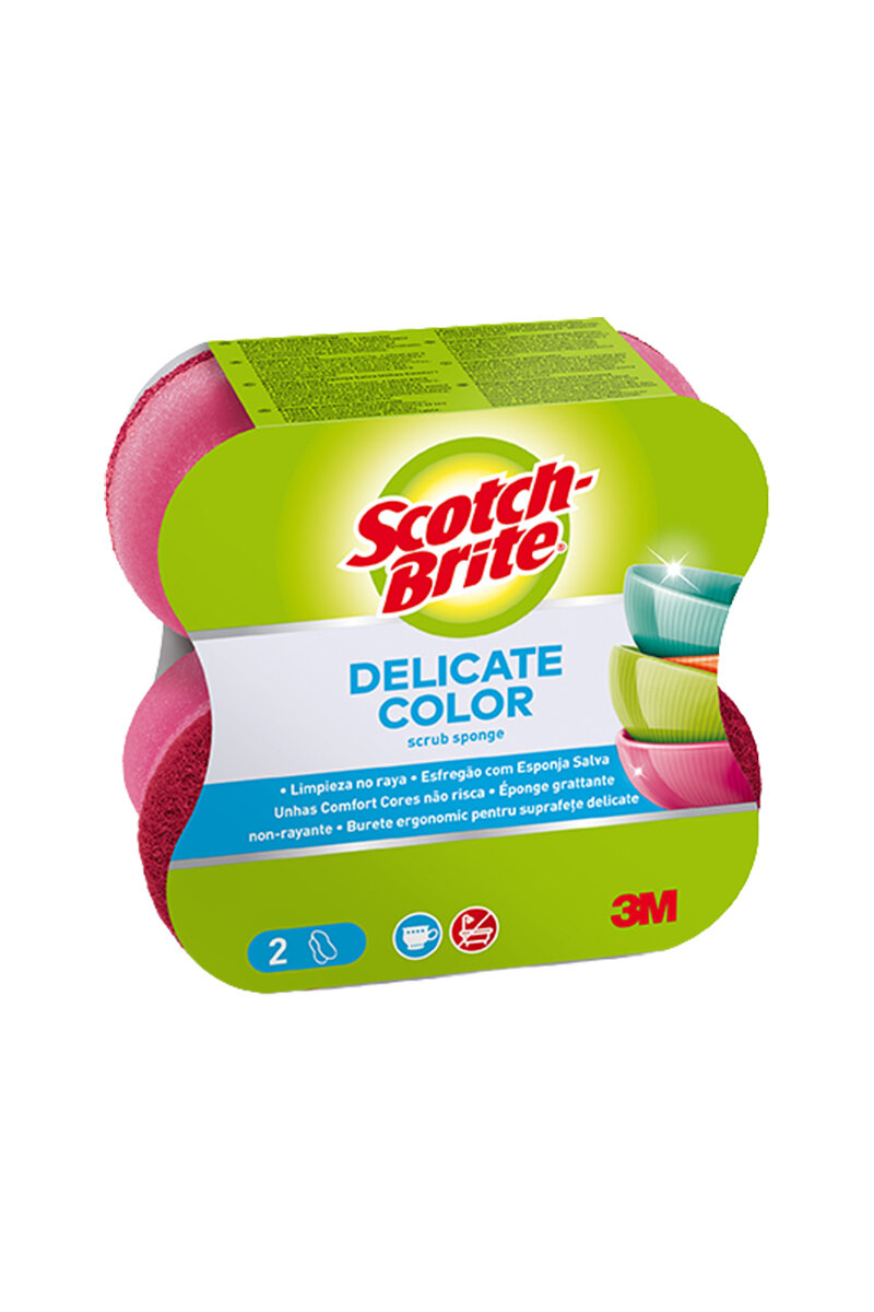 Scotch Brite Comfort Renkli Hassas Sünger 2'li