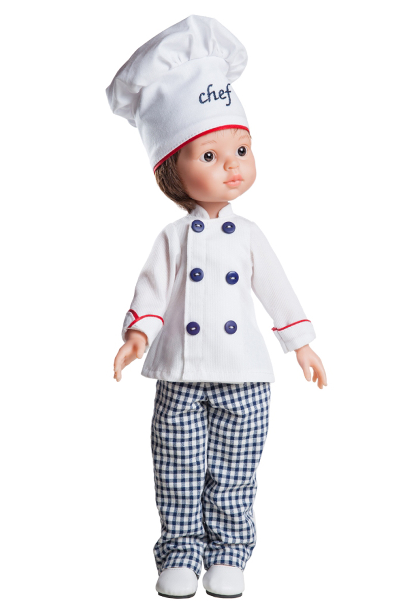Paola Reina Carlos Chef Oyuncak Bebek 32 Cm 04612