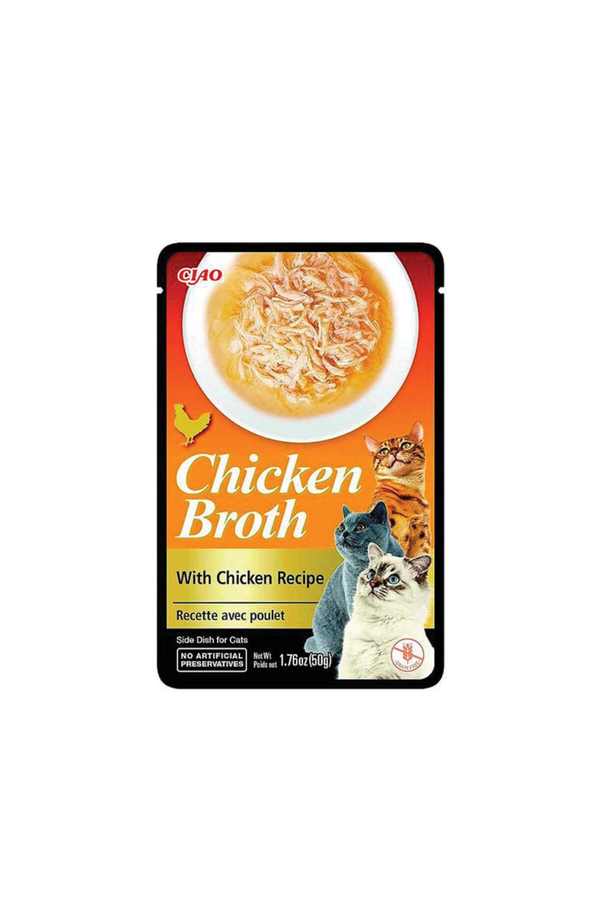 Ciao Chicken Broth Tavuk Sulu ve Tavuklu Kedi Çorbası 50 Gr