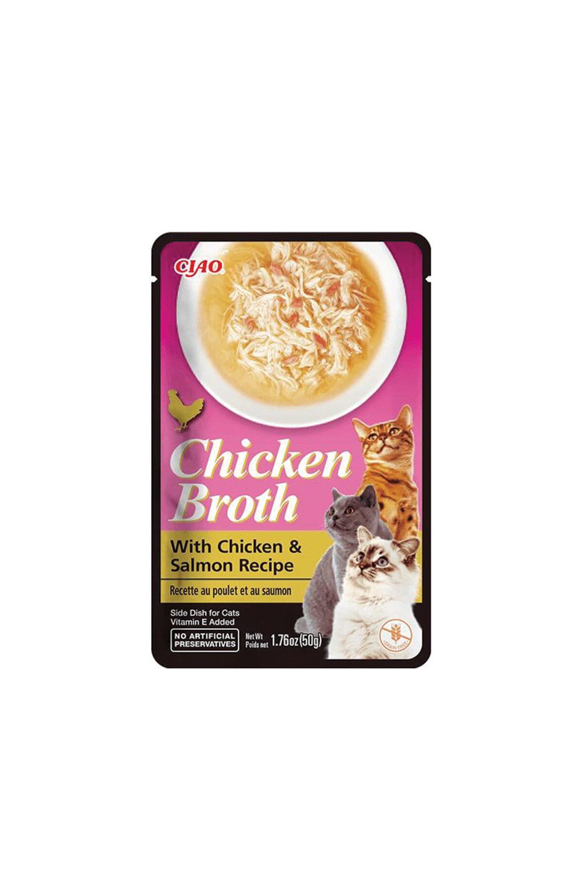 Ciao Chicken Broth Tavuk Sulu ve Somonlu Kedi Çorbası 50 Gr
