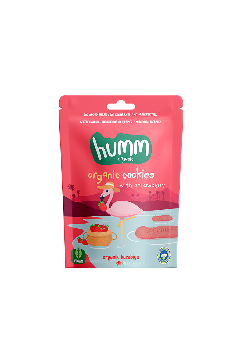 Humm Organik Çilekli Kurabiye 55 g
