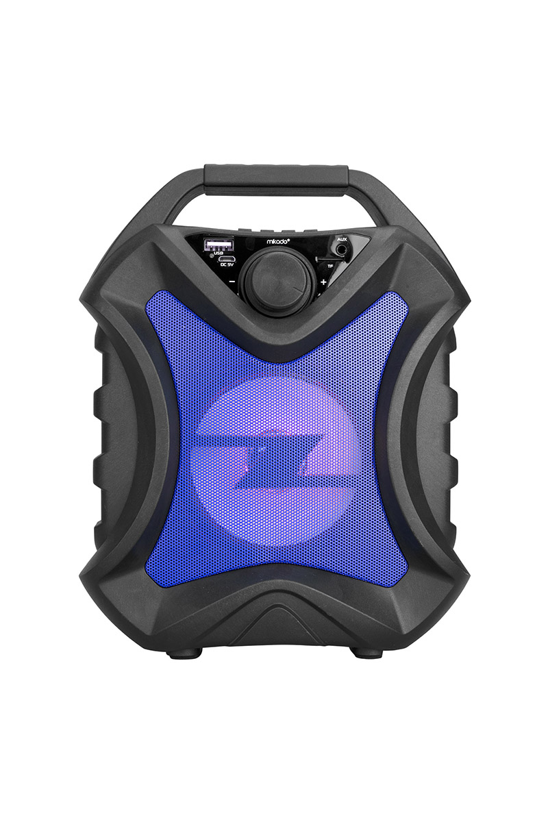 Mikado MD-5BT X-Life 5W 1200mAh Siyah/Mavi USB/SD Cart/Bluetooth Kablosuz MP3 Oynatıcı Hoparlör
