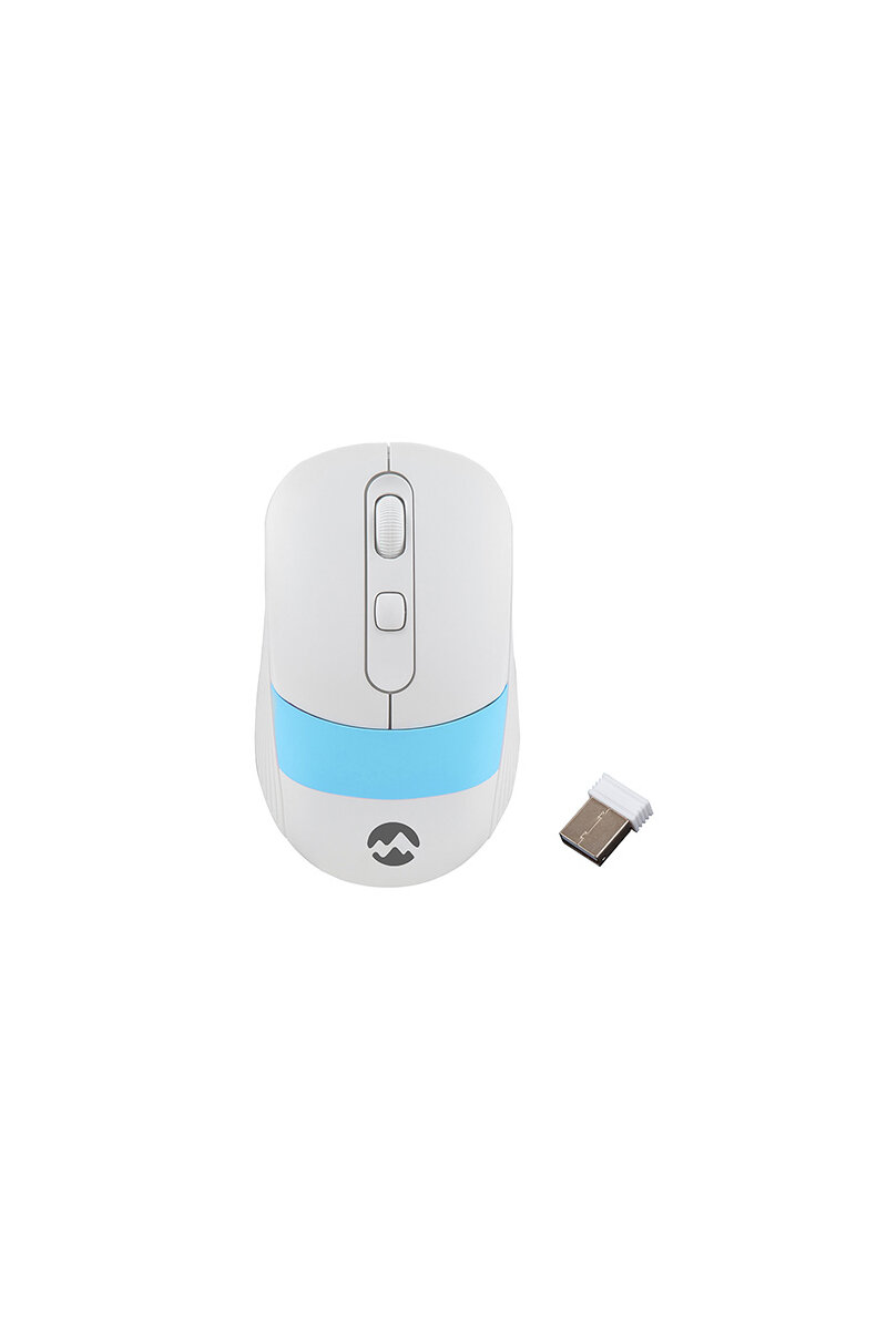 Everest SM-18 Usb Beyaz/Mavi 2.4Ghz Optik Kablosuz Mouse
