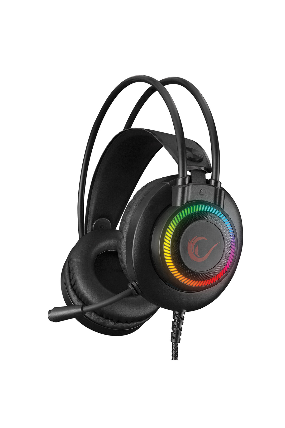 Rampage RM-K27 X-JAMMER Rainbow Ledli PC USB 3.5M PS4-XBOX-Mobile Gaming Oyuncu Mikrofonlu Kulaklık