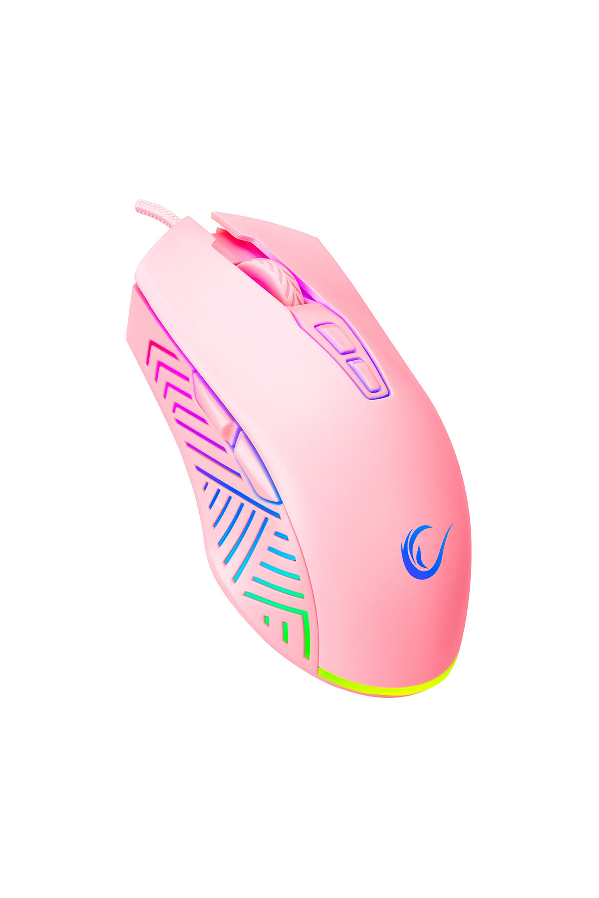 Rampage SMX-G68 SPEAR Full RGB 7200DPI Pembe 7D Makrolu Gaming Oyuncu Mouse